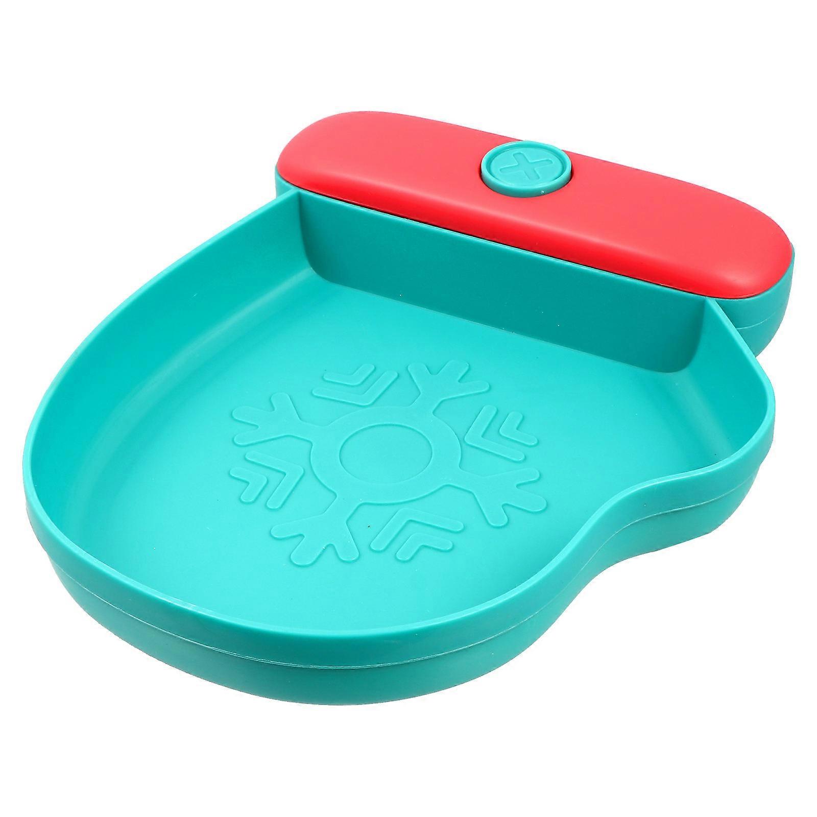 Fruit Serving Tray 1Pc Mitten Shape Creative Snacks Plate For Christmas Atmosphere Green PP Material