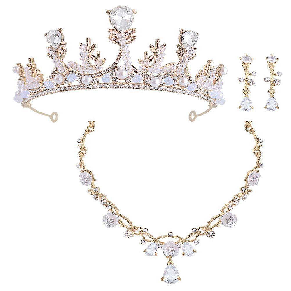 Delicate Crown Headband For Girls Accessory Kit Suitable For Various Occasions Beautiful Decorative Set 1 Set