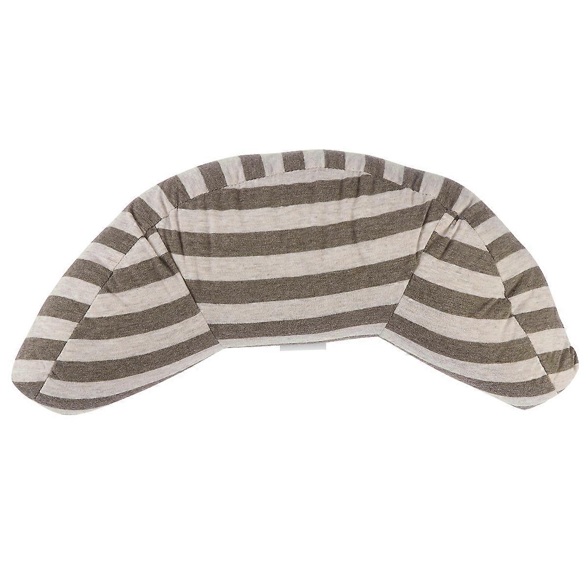 Car Neck Pillow for with Supportive Strap Light Brown One Size Fits All Made of Polyester and Cotton