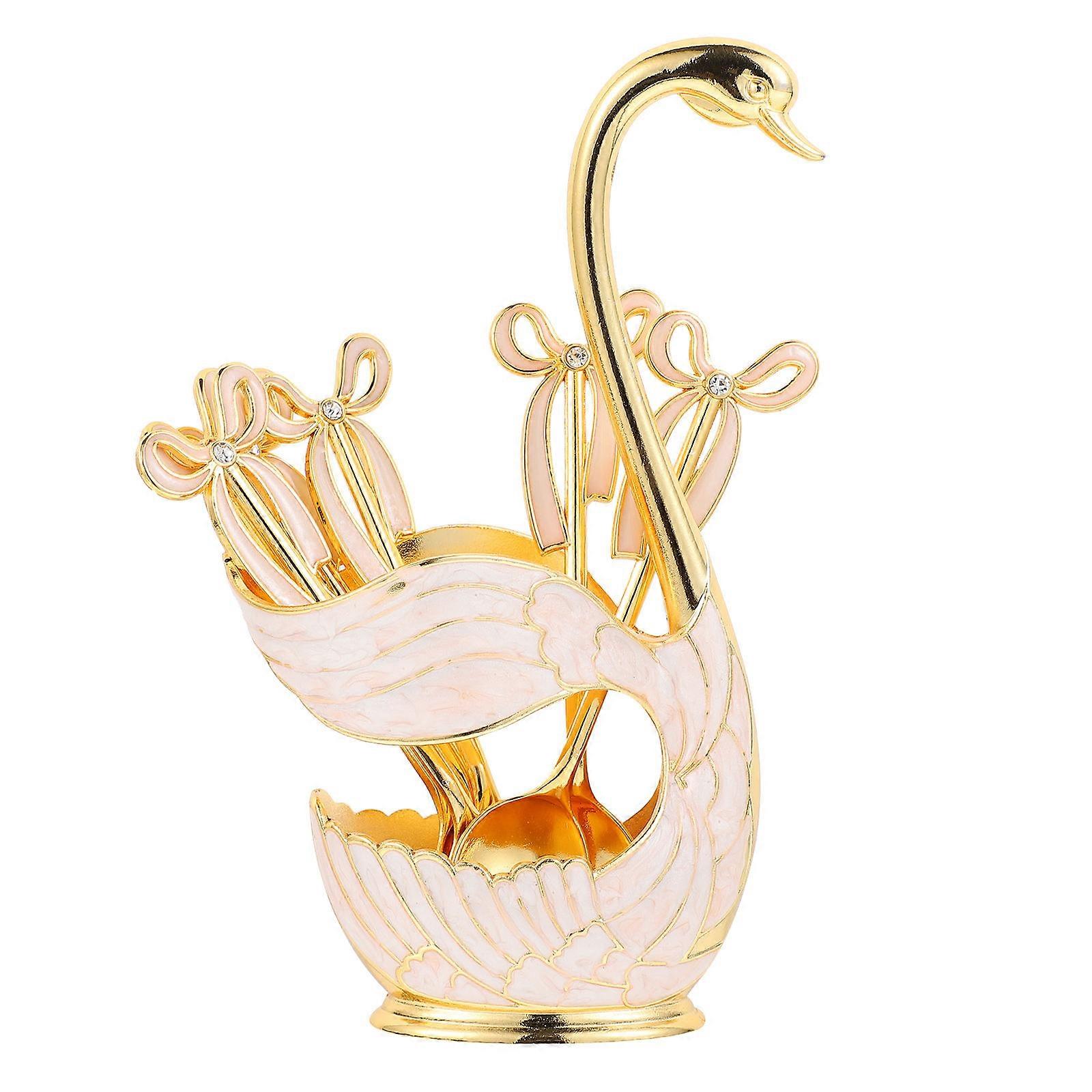 Beautiful Silverware Holder For Parties And Hotel Tableware In Pink Color With 7-Pcs Storage