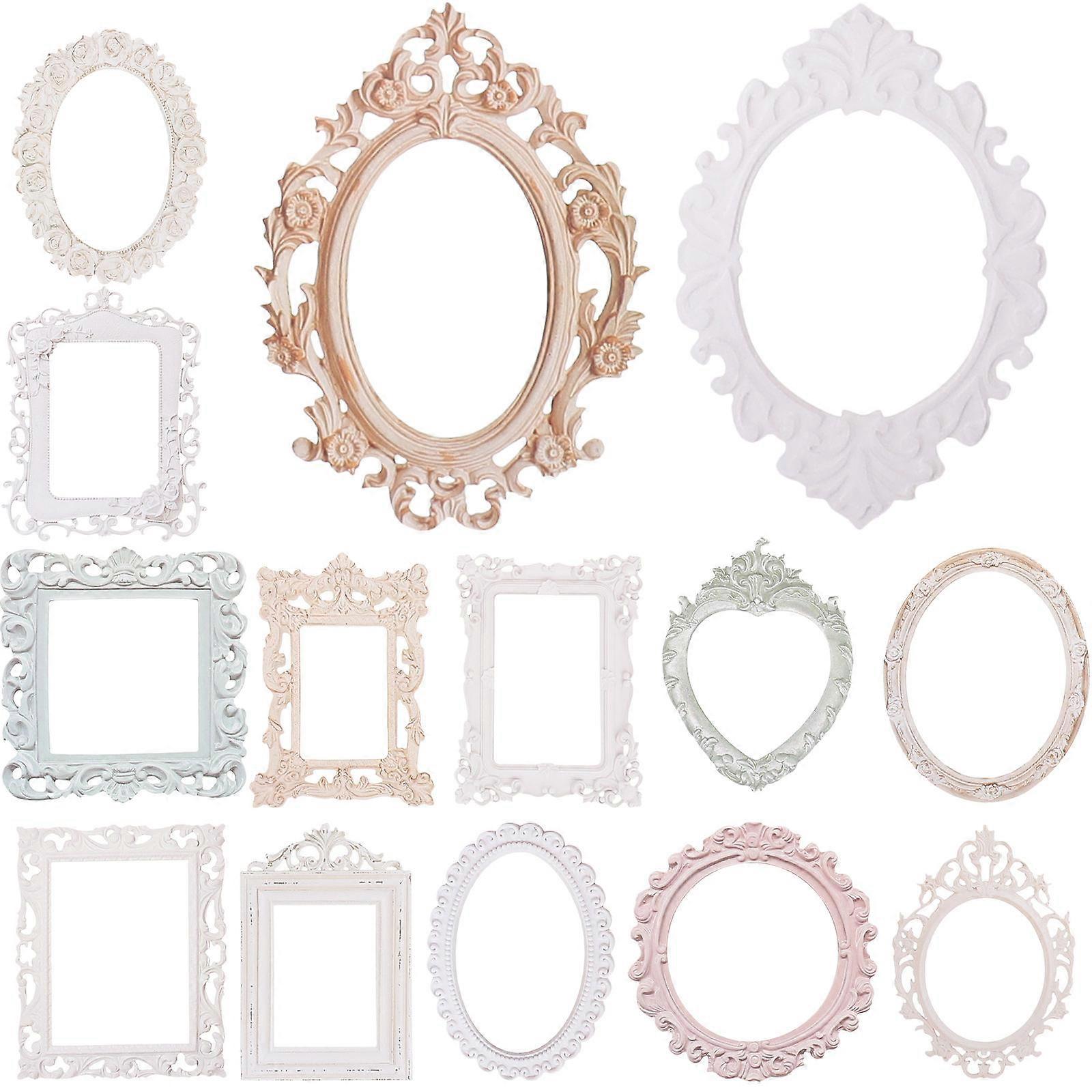 European Style Vintage Photo Frame Paper Sheets For Various Art Crafts Multi Color 40 Sheets