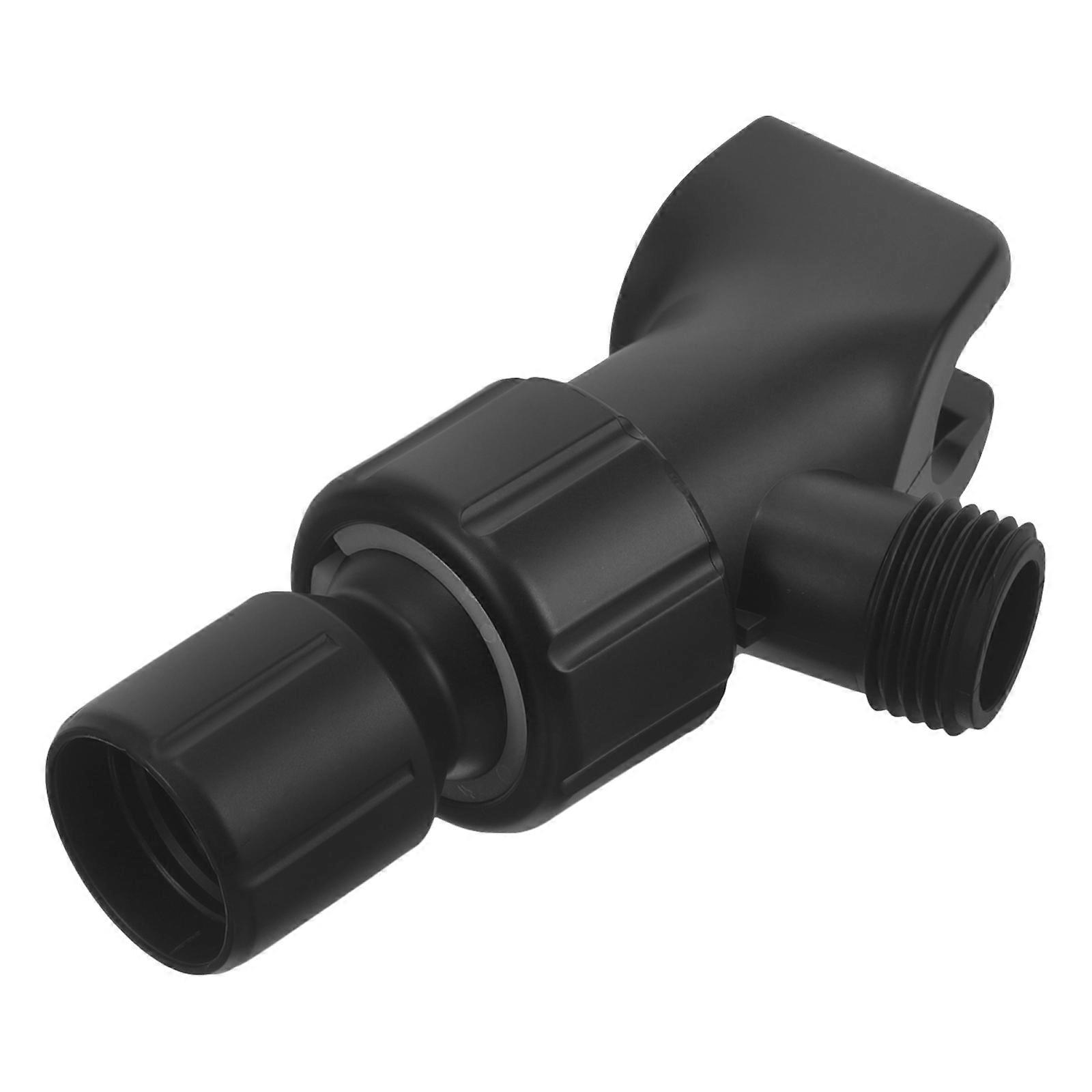Black Shower Head Holder for Storage ABS Material Wall Mounted Adjustable Bracket Compact Design