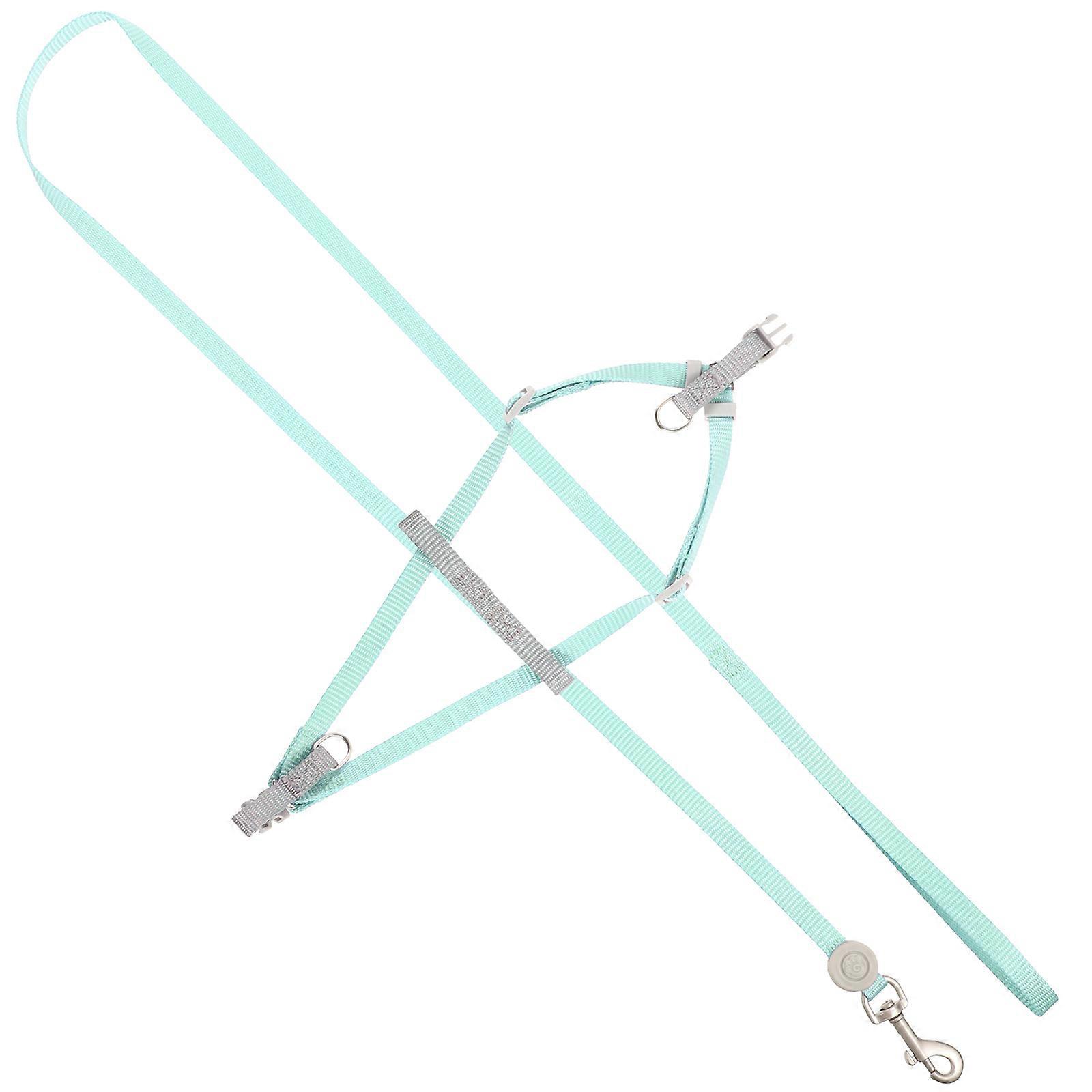 Leash and Harness Set Made of Polyester Escape Proof Adjustable for Outdoor Use Fits Small to Large Cats