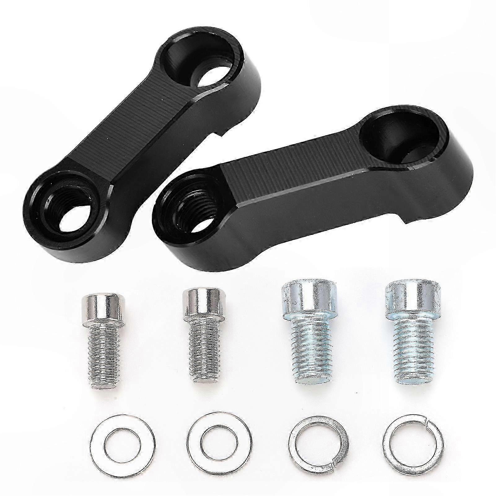 Motorcycle Rearview Mirror Adapter Kit with 10mm and 8mm Riser Mount Extender