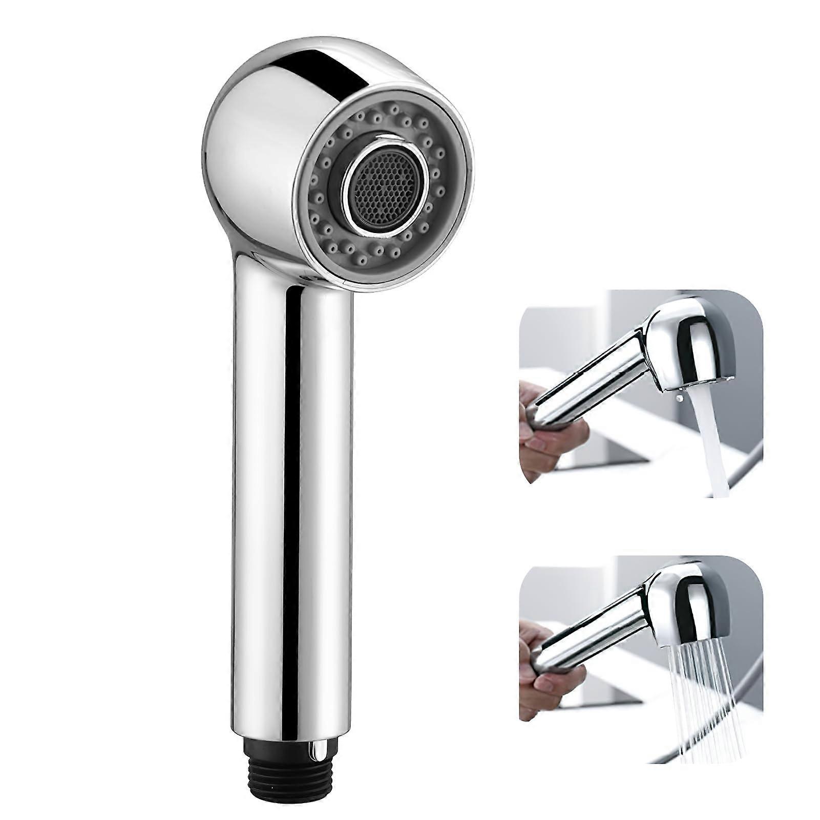 Hand Shower for Sink, Kitchen Faucet Attachment with Two Nozzle Types, ABS Corrosion Resistant Dish Rinser Replacement Head