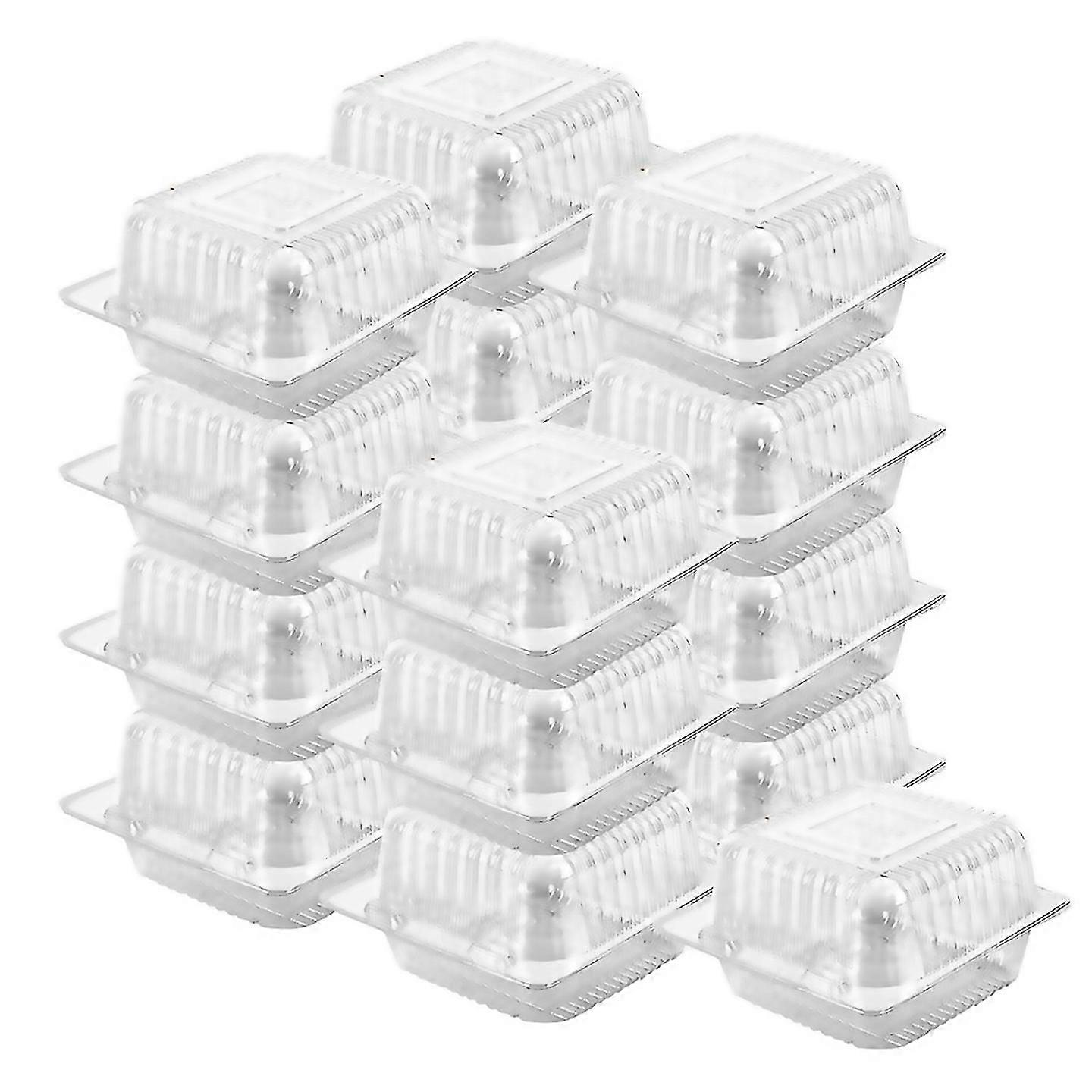 For 100 count hinged clamshell takeout tray for dessert cakes salads