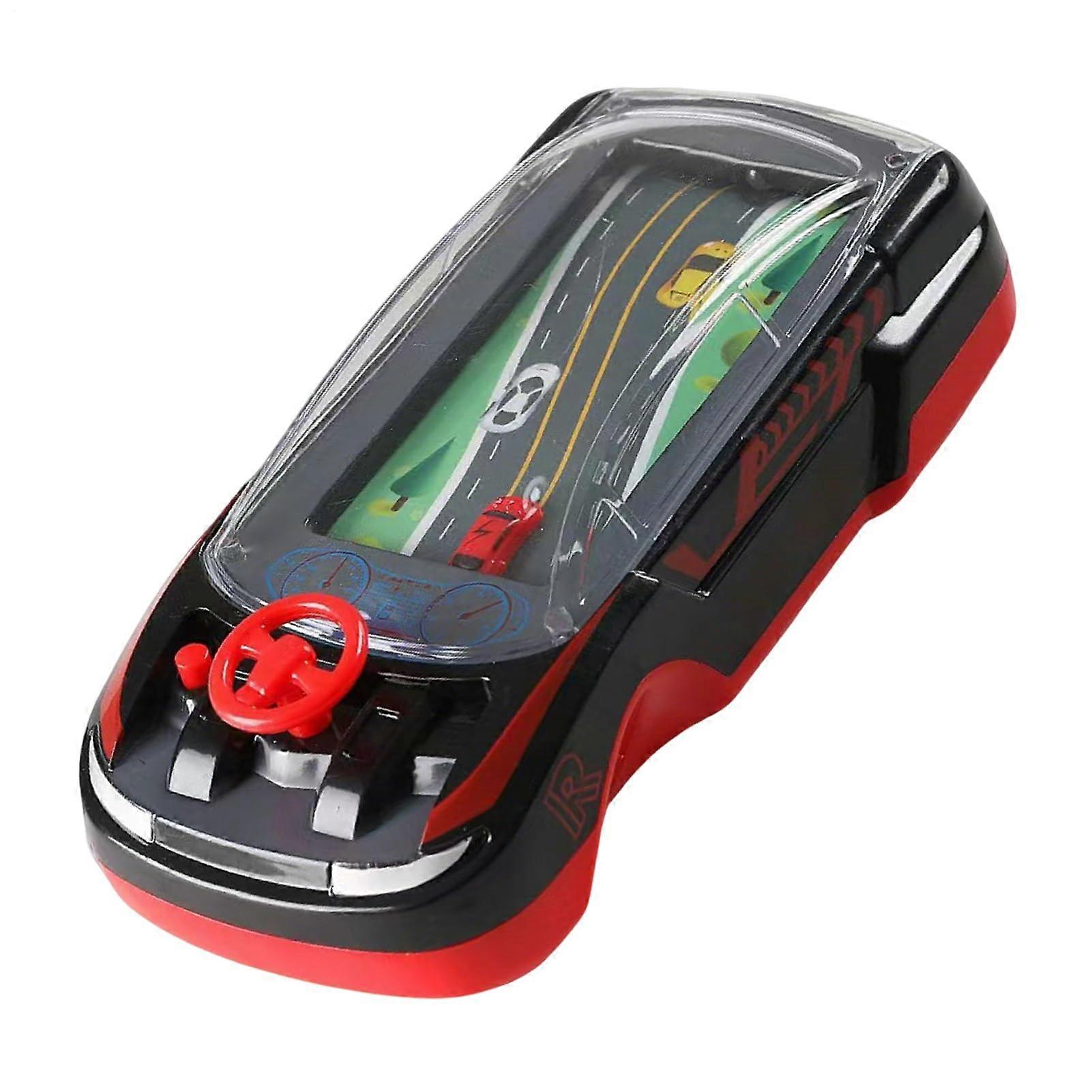 Portable Racing Game  Educational Toy for Kids, Interactive Vehicle Simulation and Duel Console for Children Aged 3 and Up, Black