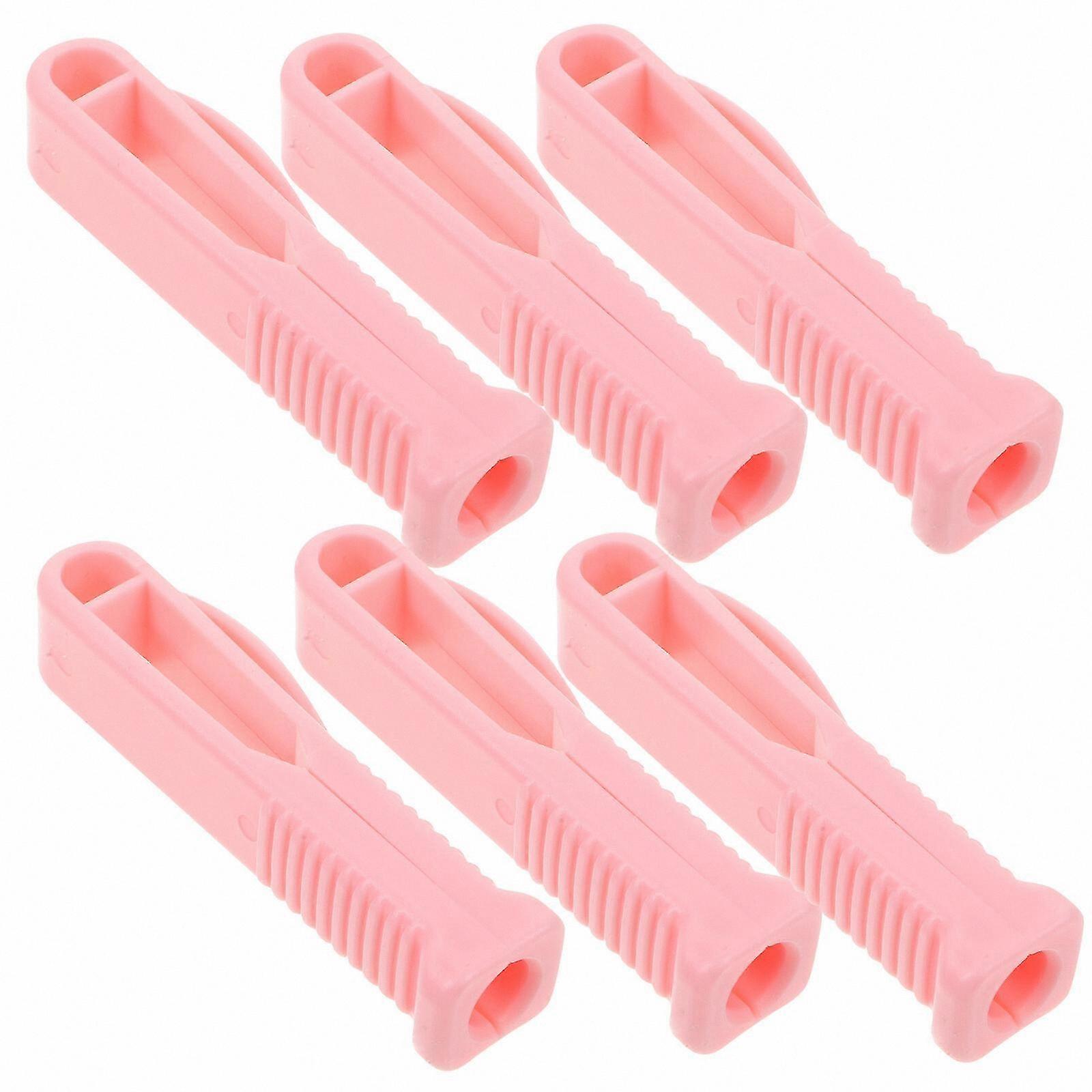6-Pack Plastic Ampoule Openers with Groove Design for Vial Breaking and Mini Bottle Use