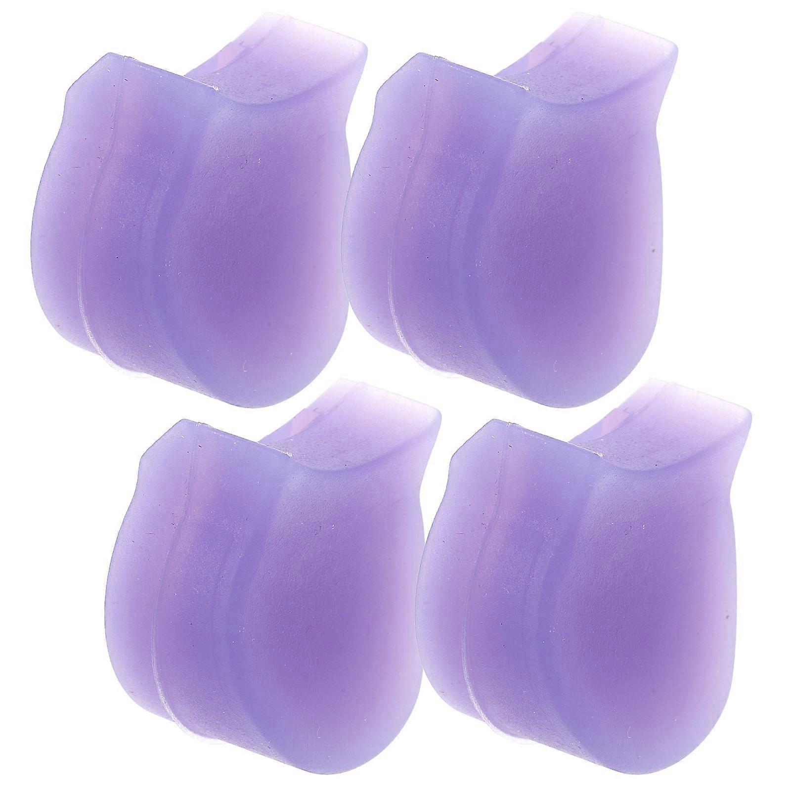 Clarinet Thumb Sleeve for Clarinet Learners Purple Silicone Provides Finger Guards 4Pcs