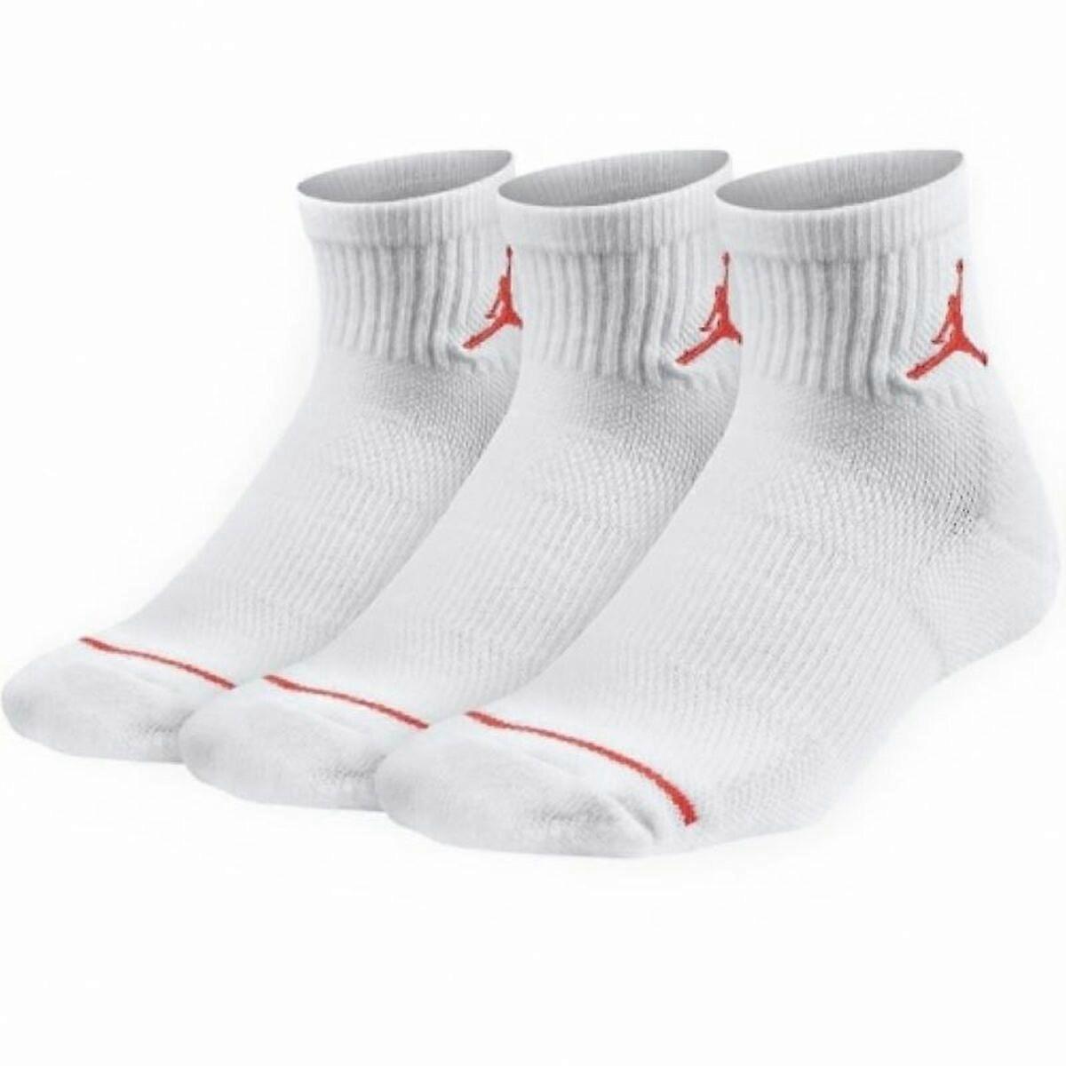 Sports Socks Jordan JORDAN JUMPMAN WJ0009 001 White 3 pairs
