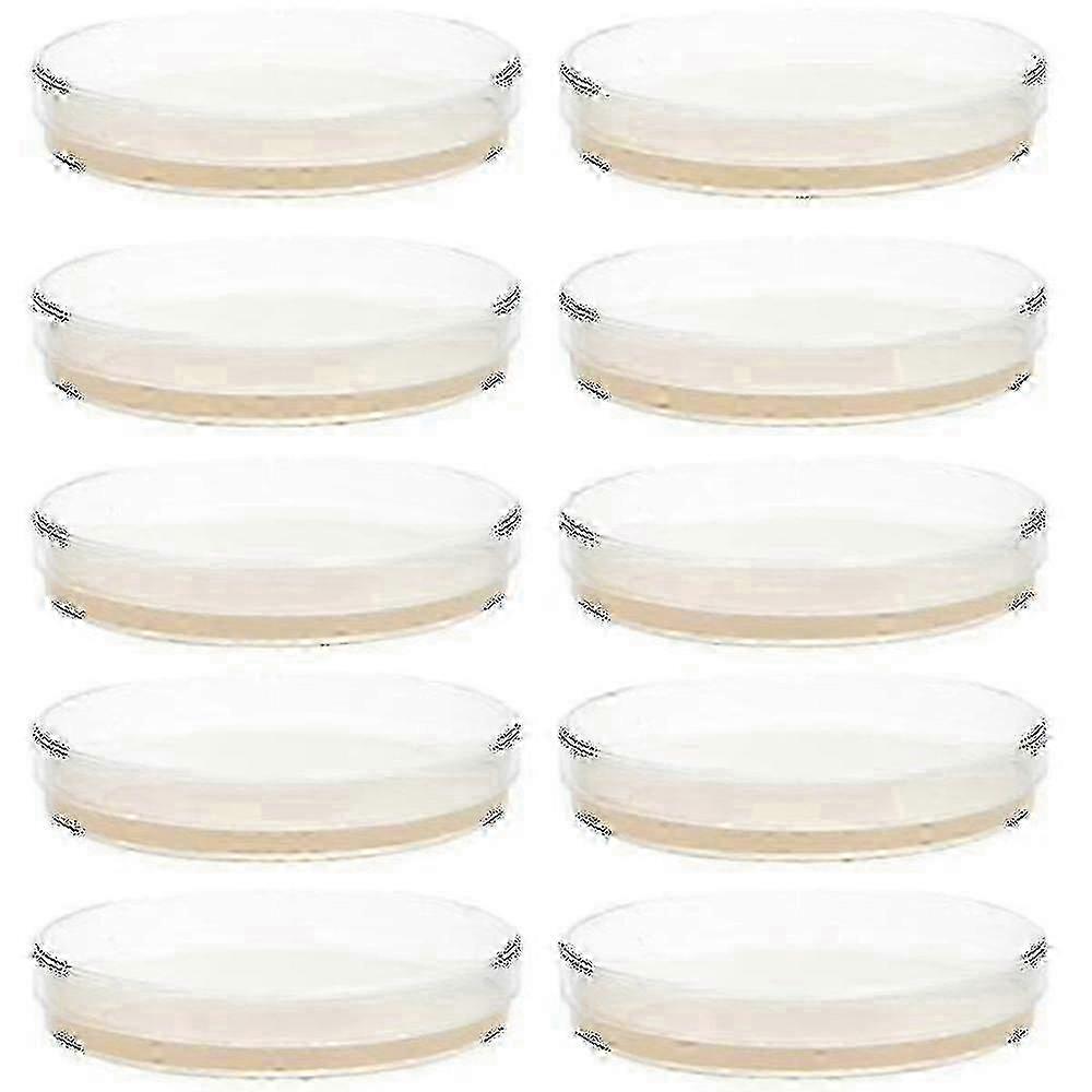 10pcs Pre-Poured Agar Plates Petri Dishes for Microbiology & Science Lab Experiments