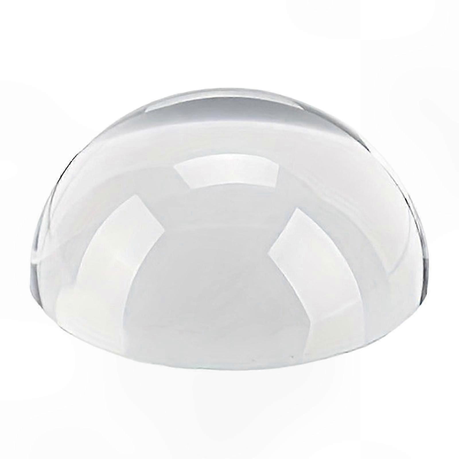 High-Power Acrylic Magnifier Paperweight - Compact Lens for Reading, Book Details, and Fine Print Texts