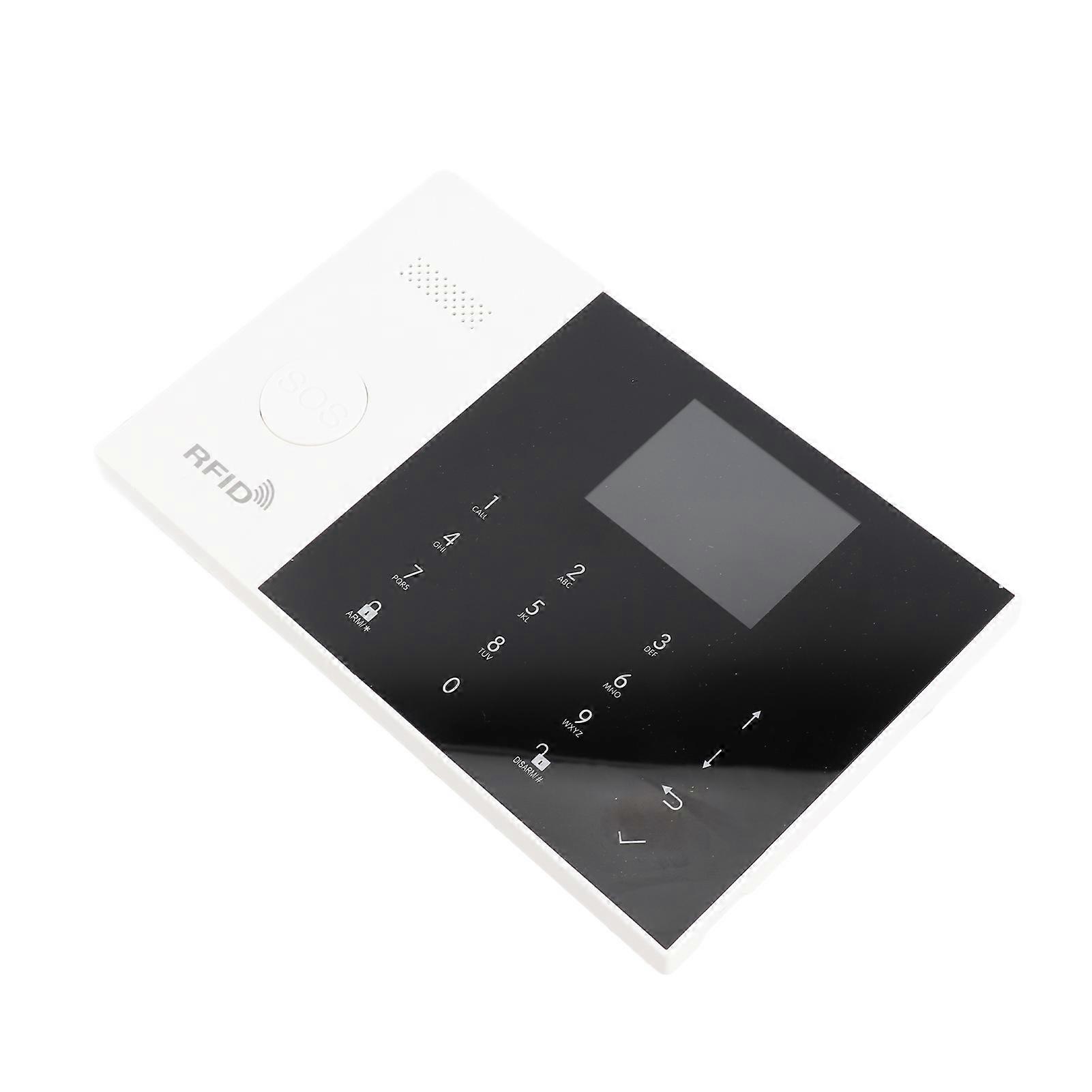 Smart Home Alarm System with APP Control, 2.4IN LCD, White