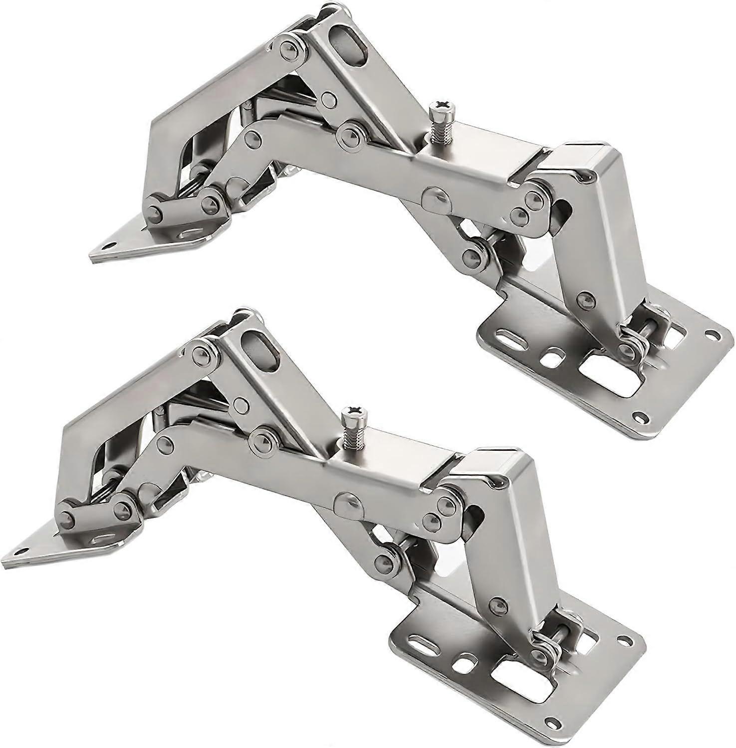 2 PCS 175 Degree Hinges Soft Close Hinge Hydraulic Frameless Cabinet Doors Hinges Adjustab