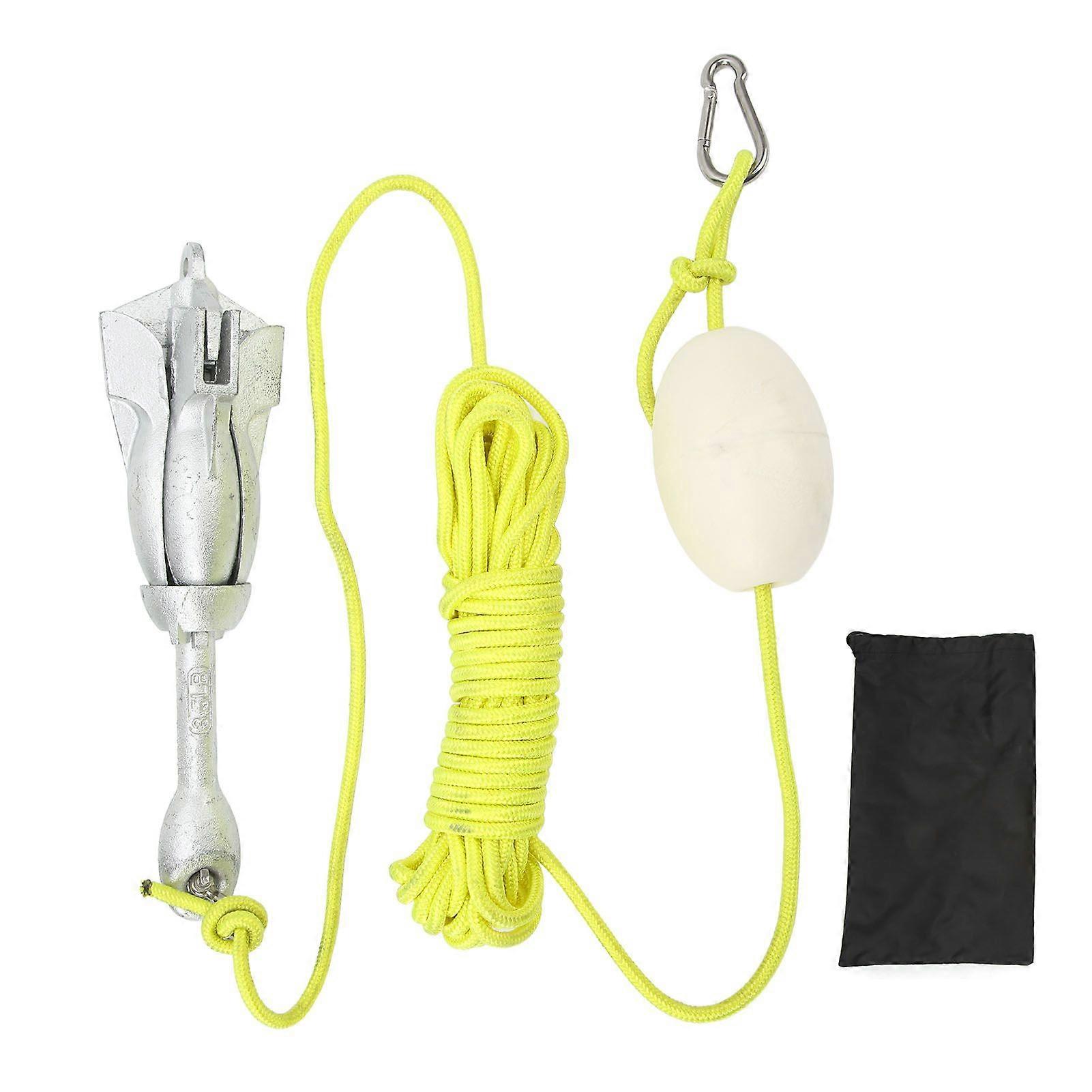 Ship Anchor 4 Anchor Claw Carbon Steel Rust Proof Portable Foldable Marine Anchor Kit for Boats Kayaks