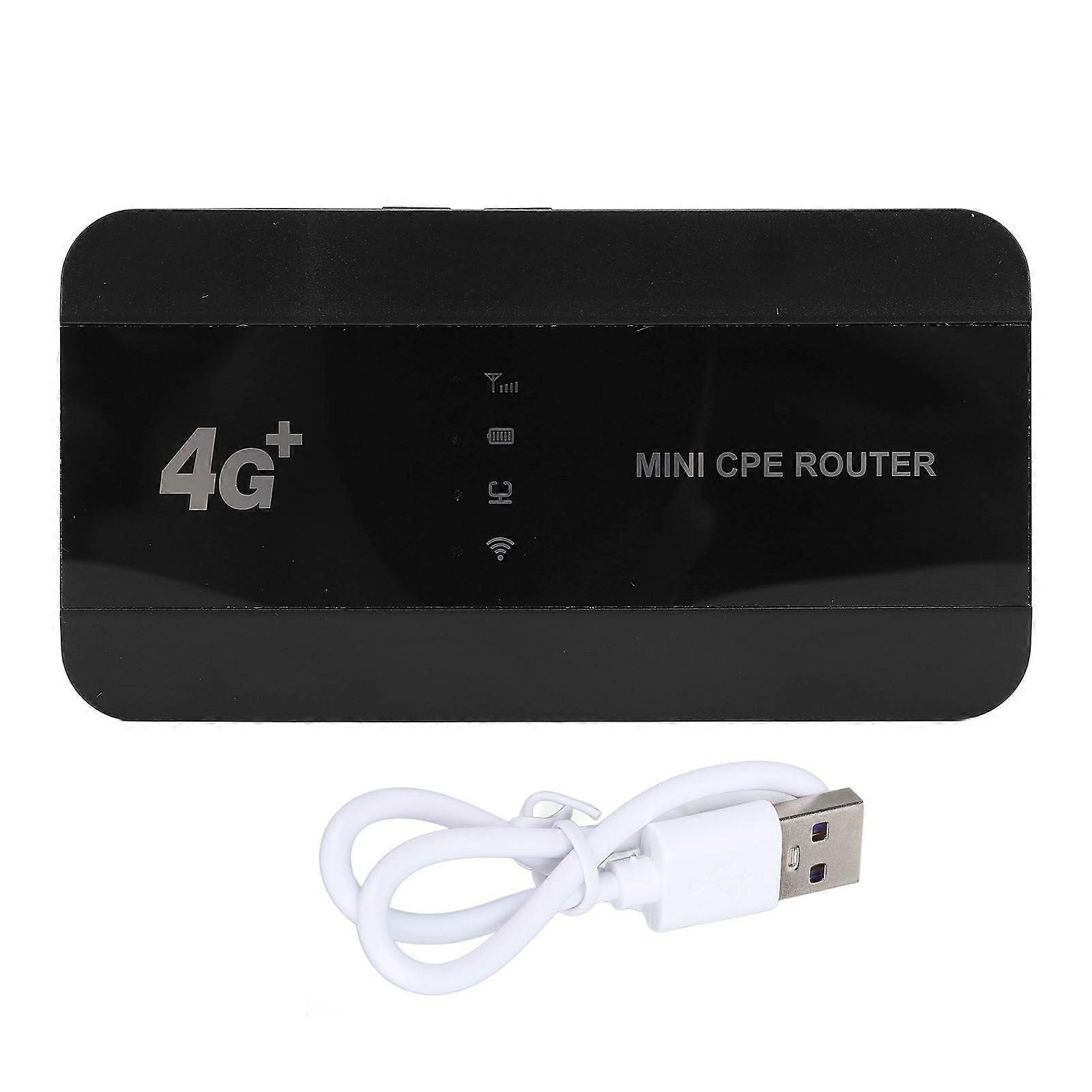 4G WiFi6 Mobile Hotspot 300Mbps Speed Ethernet Connection Up to 10 Users 3000mAh Battery RJ45 Type C Port for Travel