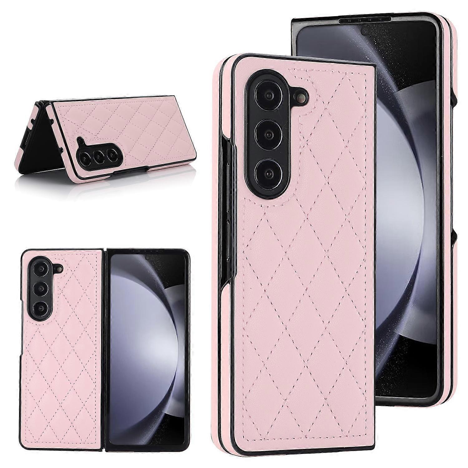 Rhombic Fold Leather Case For Samsung Galaxy Z Fold7 5G