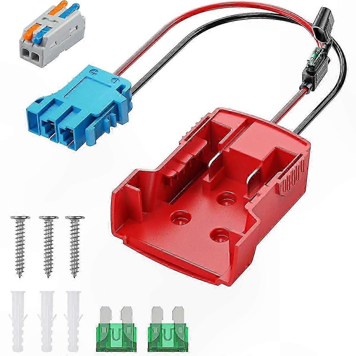 Battery Adapter with Wire Harness for Power Wheels, Compatible with Peg-Perego Ride-On Toys
