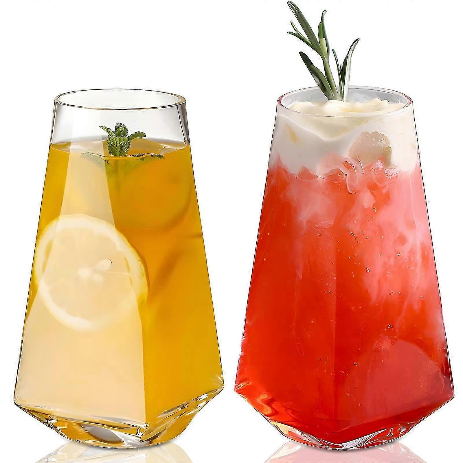 2 Conjunto Geométrico Highball Para Copos Coquetel E 500ml
