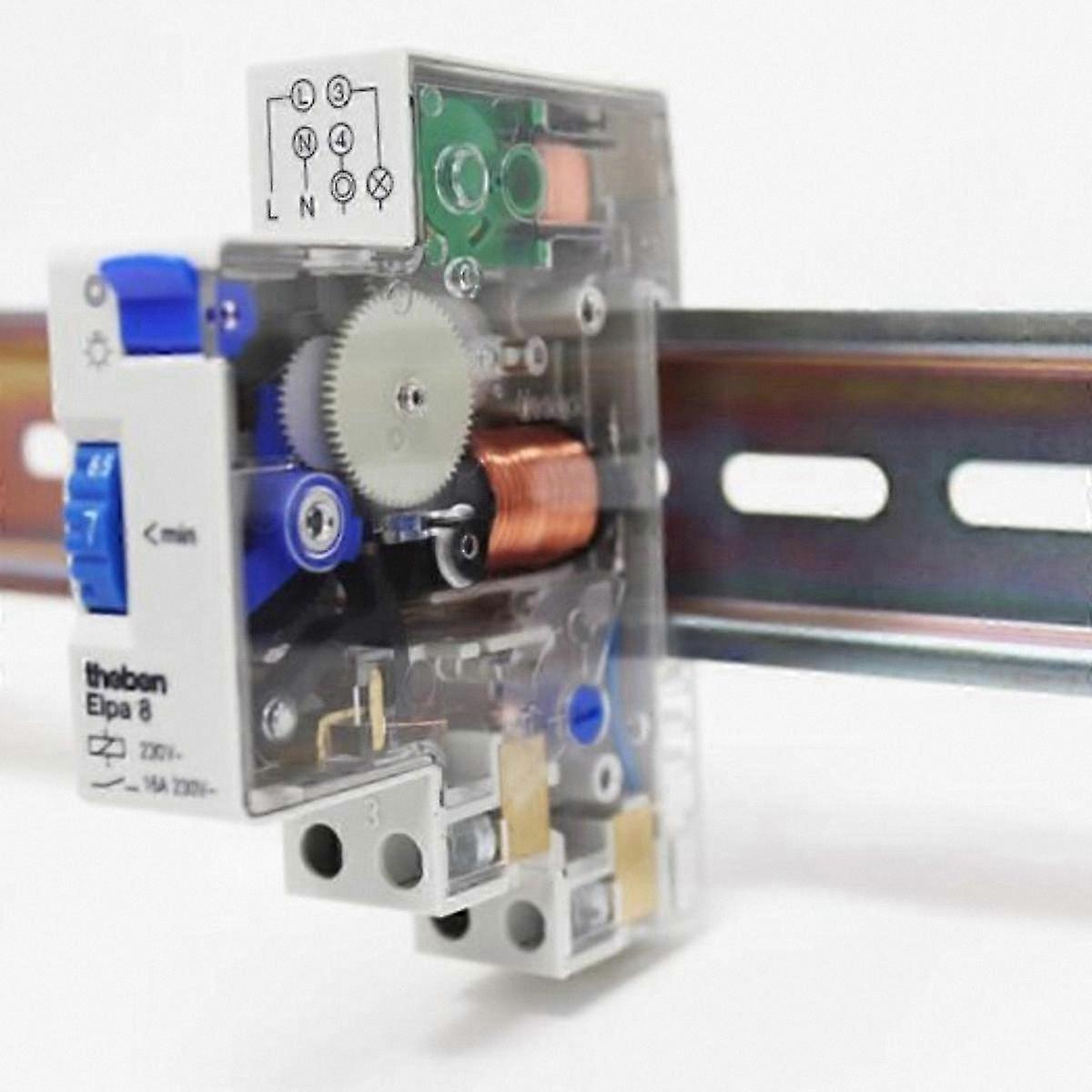 Staircase Timer with 24H Time Switch and 4 Conductors Electromechanical Functionality
