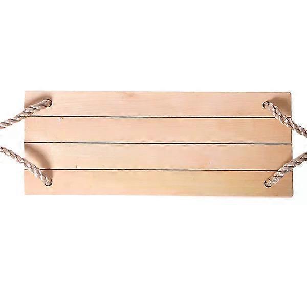 Outdoor wooden swing with PE rope and a large load capacity of 40kg, suitable for both indoor and outdoor use