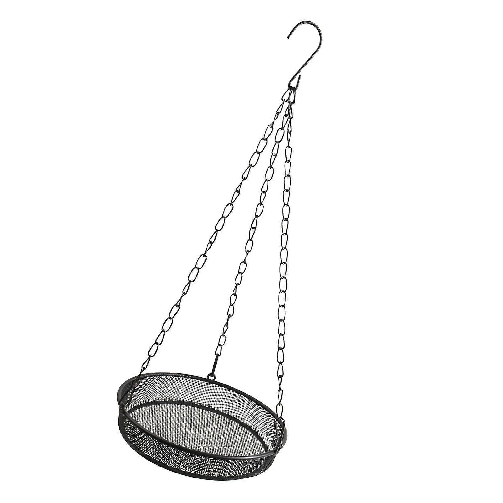 Rustproof Circular Bird Feeder With Easy Hanging Hook Splash Proof Base Durability For Garden Use Multicolor