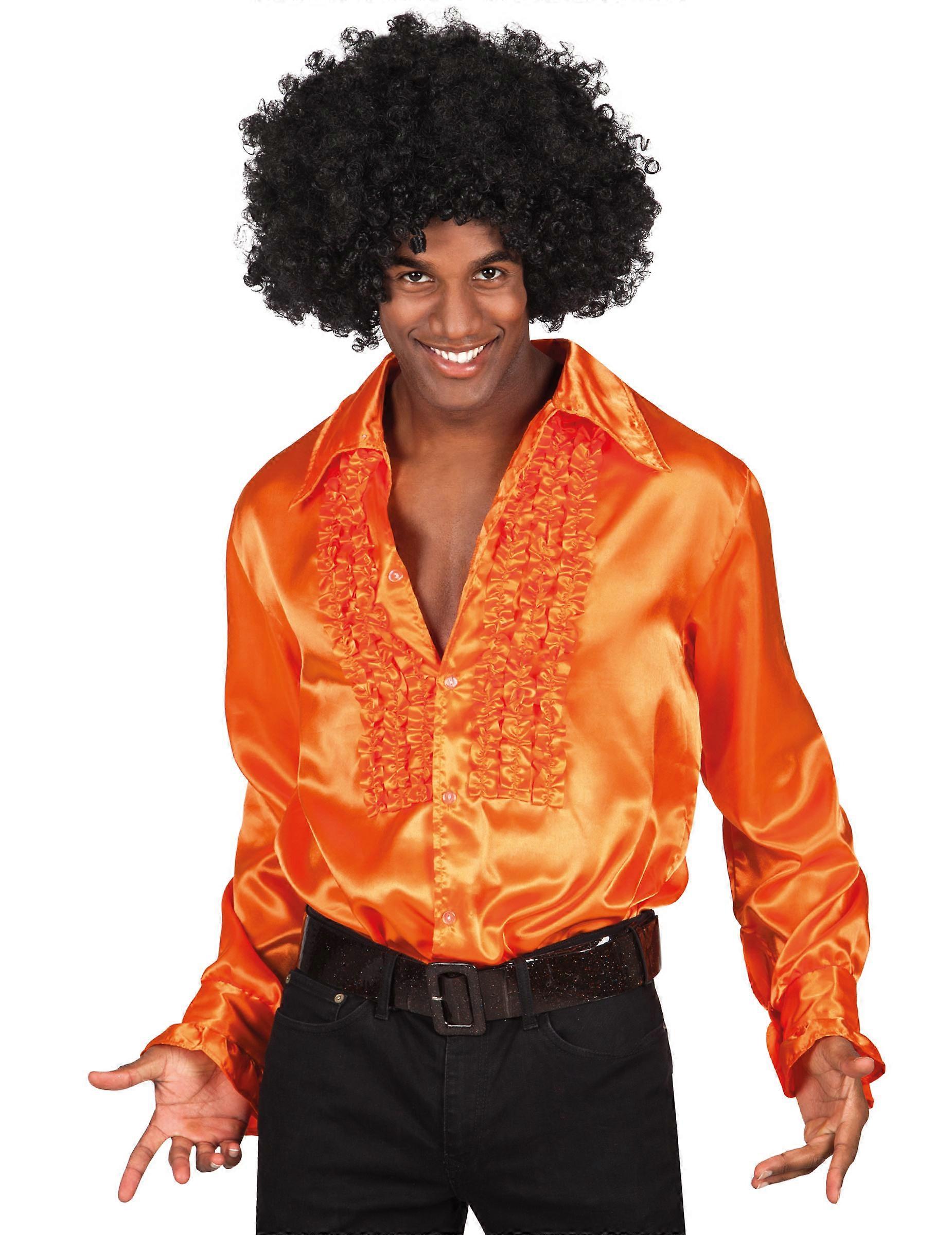 Men's orange disco shirt