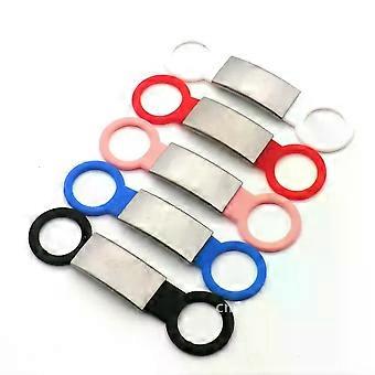 20Pcs Pet Dog Tag Silicone Dog ID Tag Engraved Anti-lost Pet Dog For Nameplate Dog Tensile Collar Tags Rubber Cat