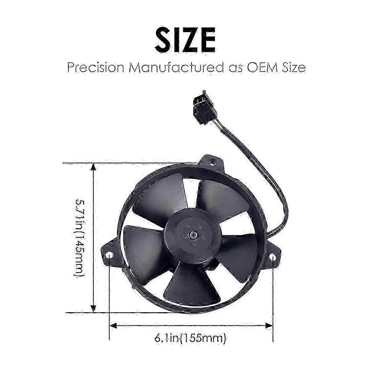 Ventilador de Refrigeração Va31a10146a 12v 5.2 Polegadas Para Moto e Atv