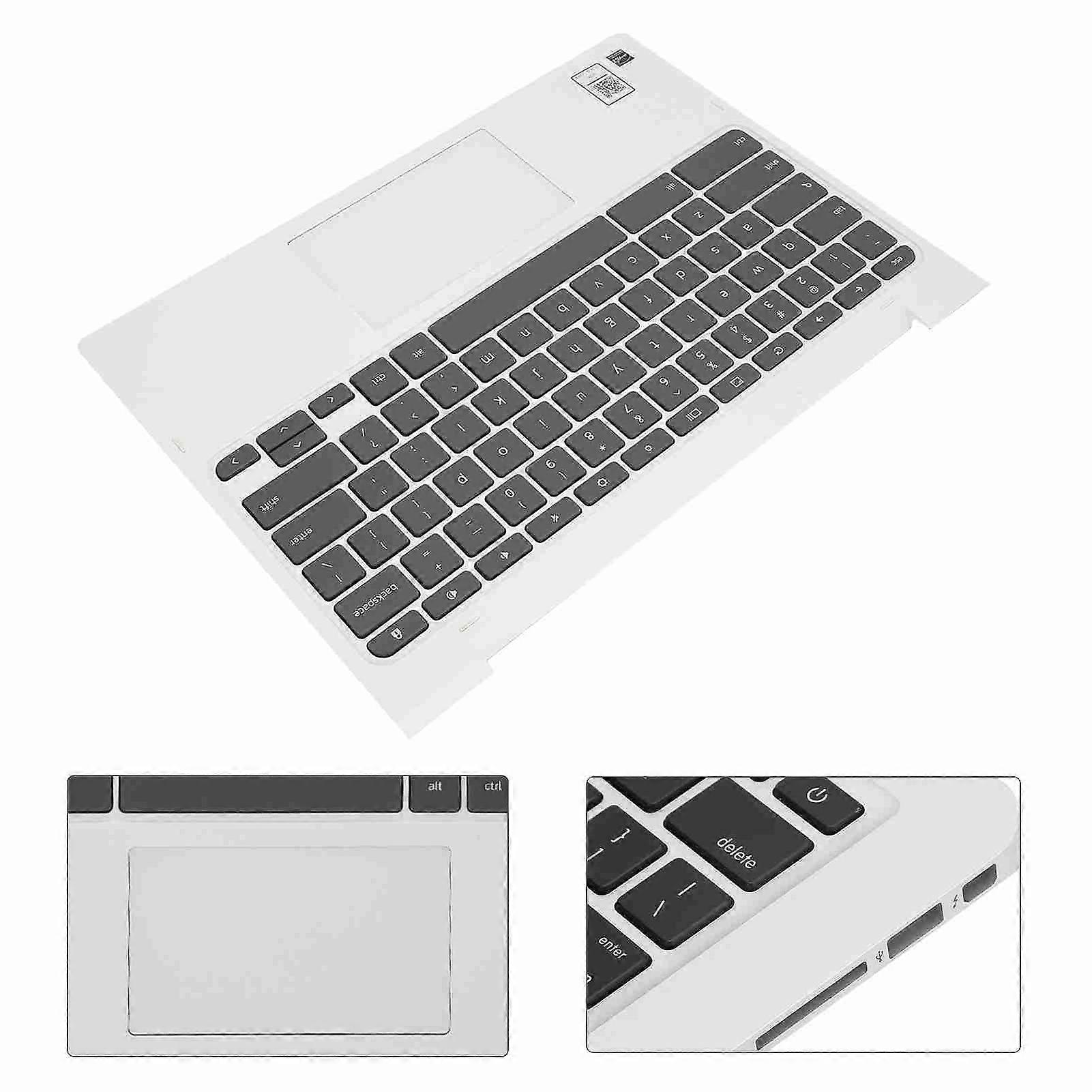 Palmrest Case Keyboard for Chromebook C330 81HY Silver Alloy