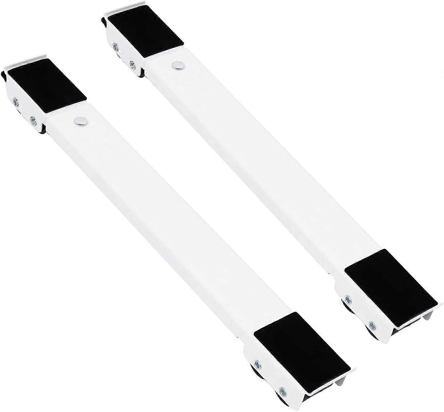 Set of 2 mobile washing machine transport castors under chassis for washing