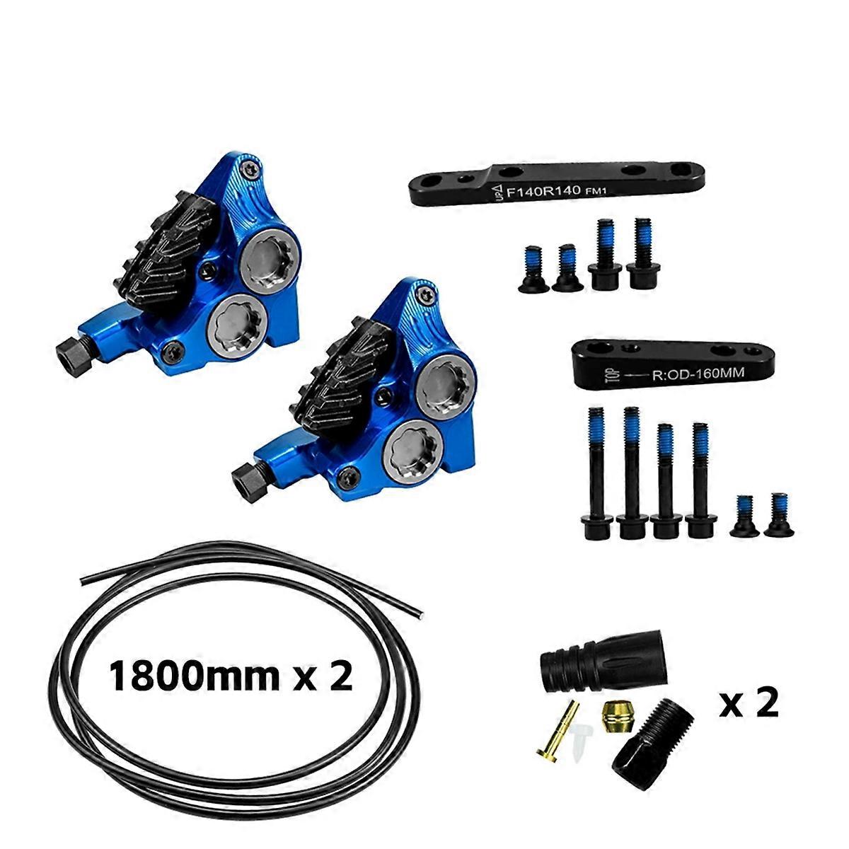 XG4 Hydraulic Brake Caliper Flat Mount 4 Pistons ICE-TECH Pads