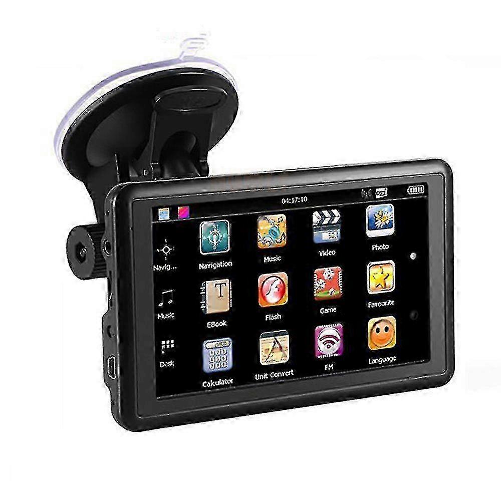 5 inch portable car navigation system with voice prompts