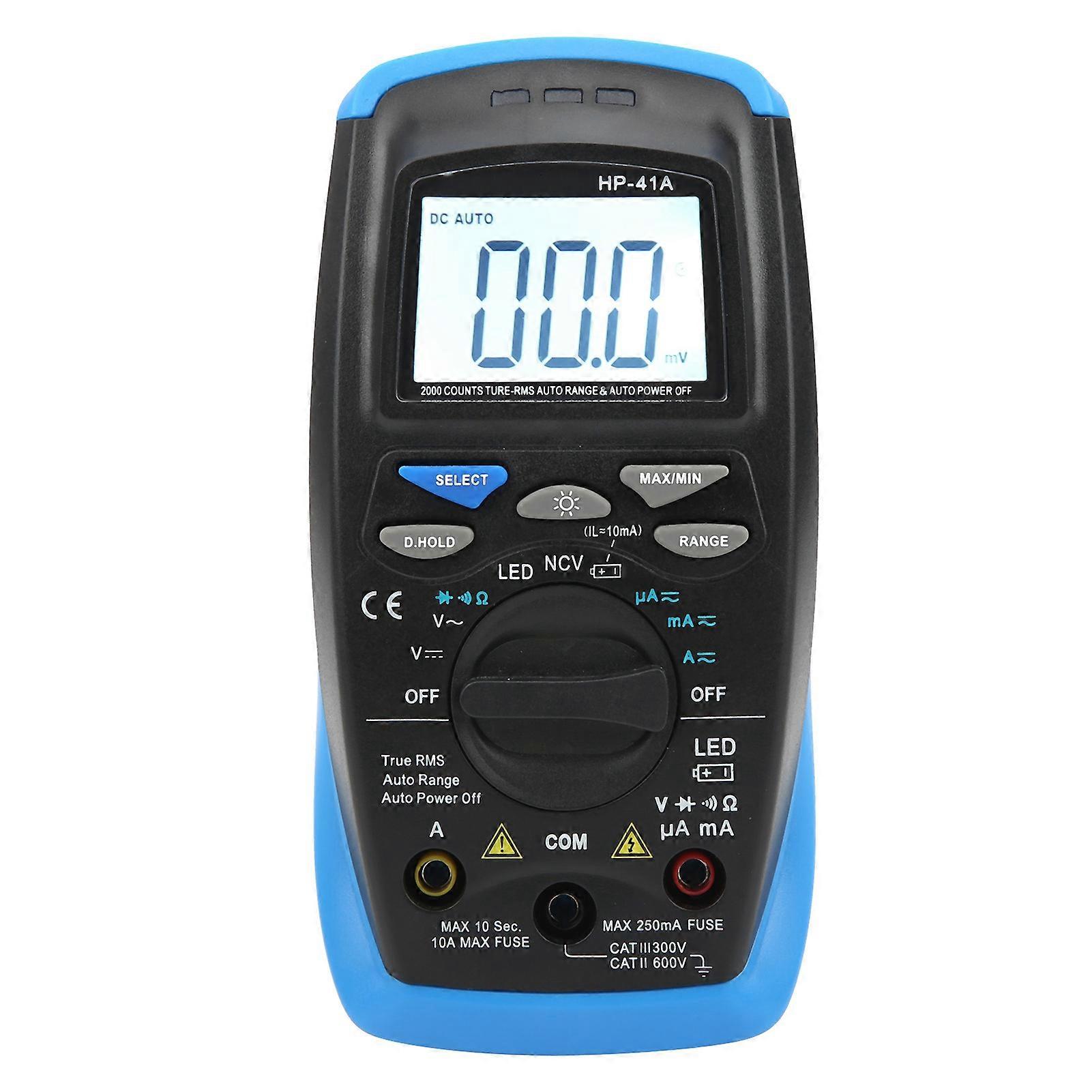 HP41A 2000 Count True RMS Digital Multimeter AC/DC Tester