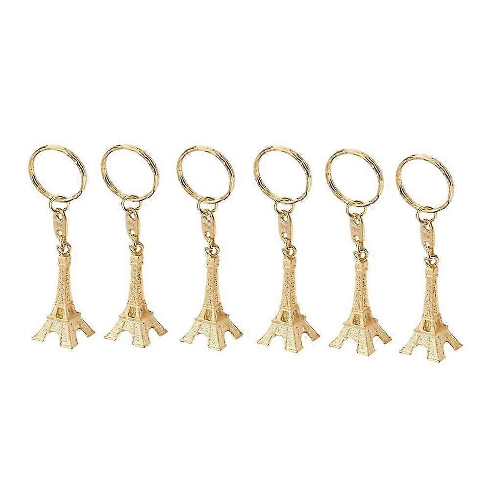 12 Pcs Party Bag Stuffers Kids Eiffel Tower Figurine Eiffel Tower Pendant Eiffel Tower Crafts Metal Keychain