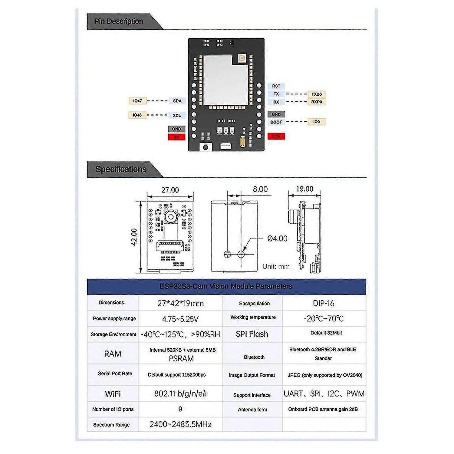 Support WiFi Video Transmission Face &Color Recognition Dual-Mode Kit