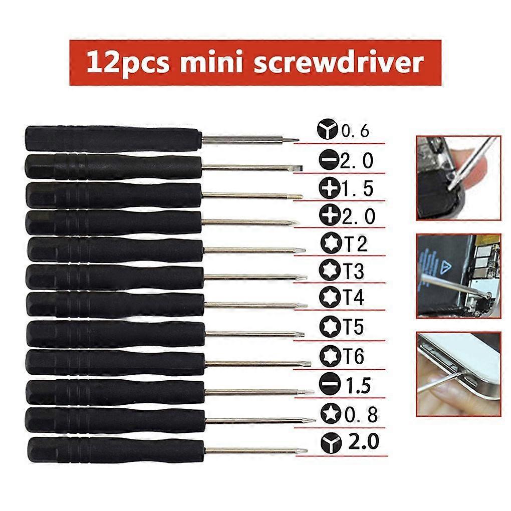 12pcs/set Mini Multi-Function Magnetic Precision Screwdriver Set for Smartphone Tablet Repairing Tools Set