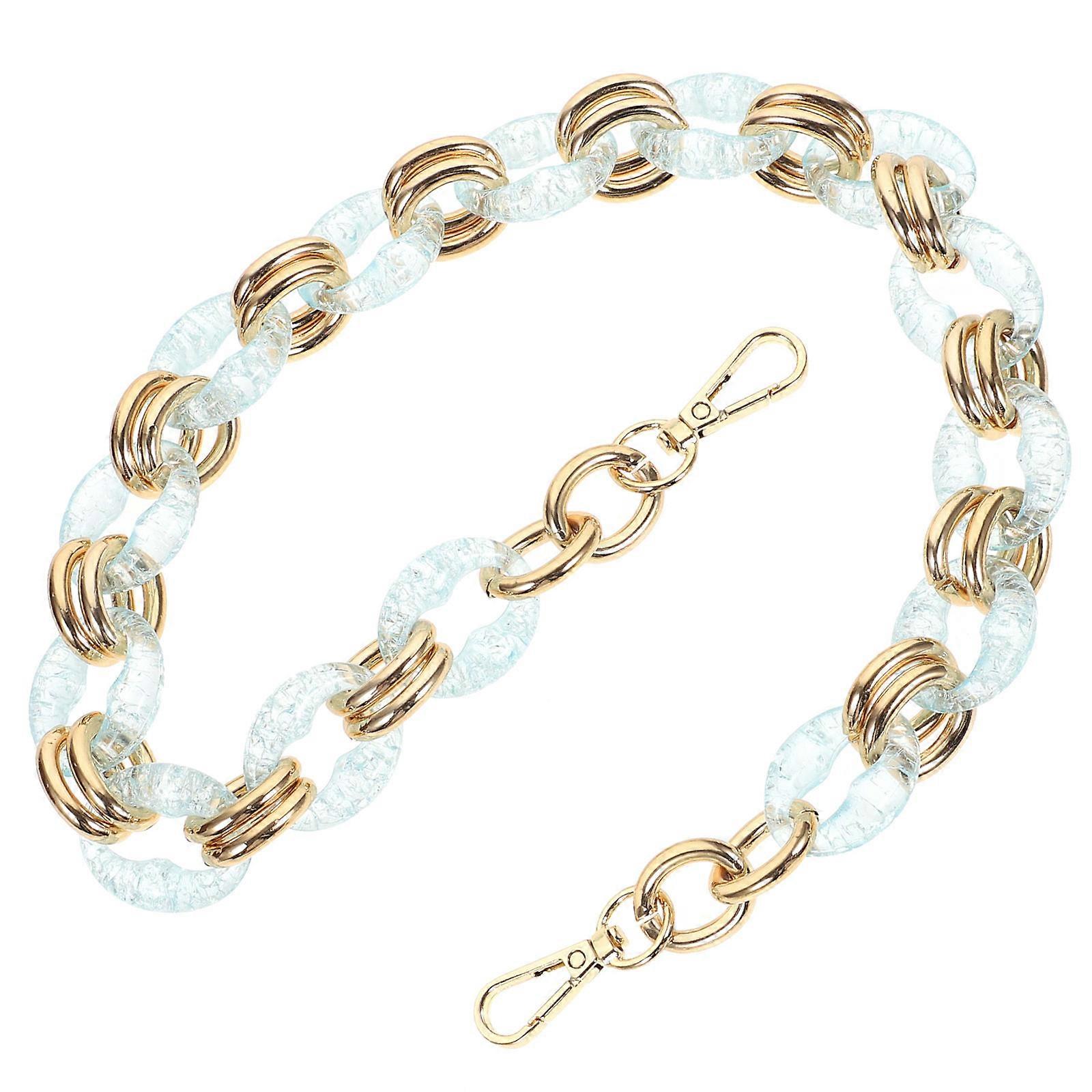 Purse Chain Strap for Bag Replacement Acrylic Chain 3Pcs for DIY Handbags