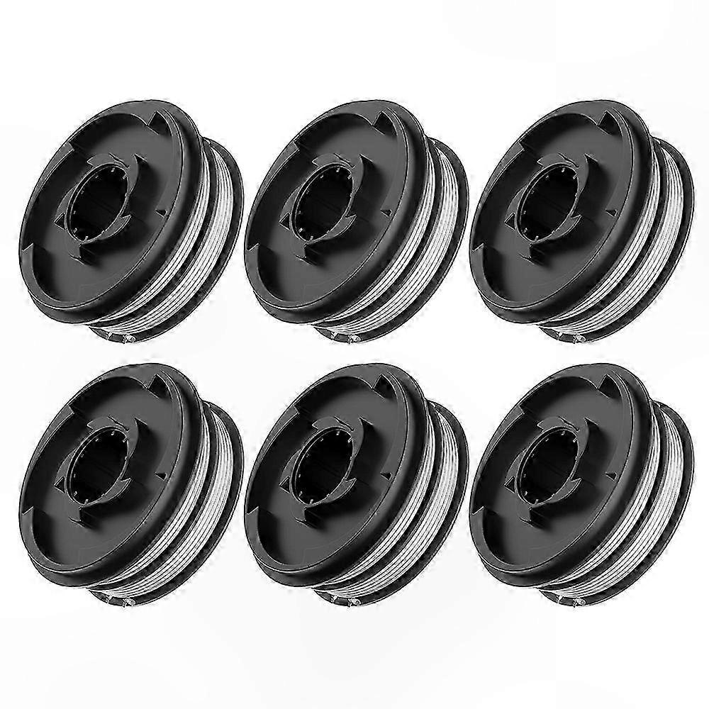 6-Pack Lawn Mower Wire Reels Compatible with Einhell 3405685 (TLE-02) Replacement Spools