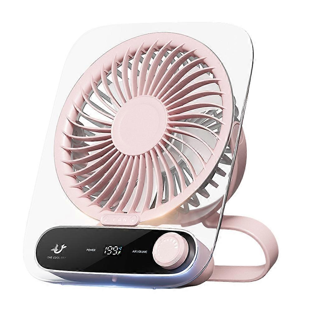 Mini Fan Office Desk Fan Table Fan Portable USB Ultra-Thin Wall-Mountable & Hand-Held Fan 180° Wide-Angle Blowing