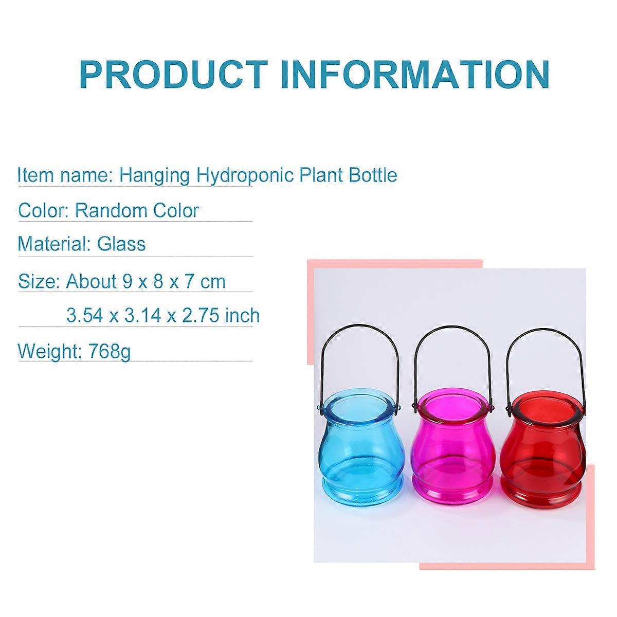 Hydroponics Pot Hanging Flower Pot Holder with 6Pcs for Home