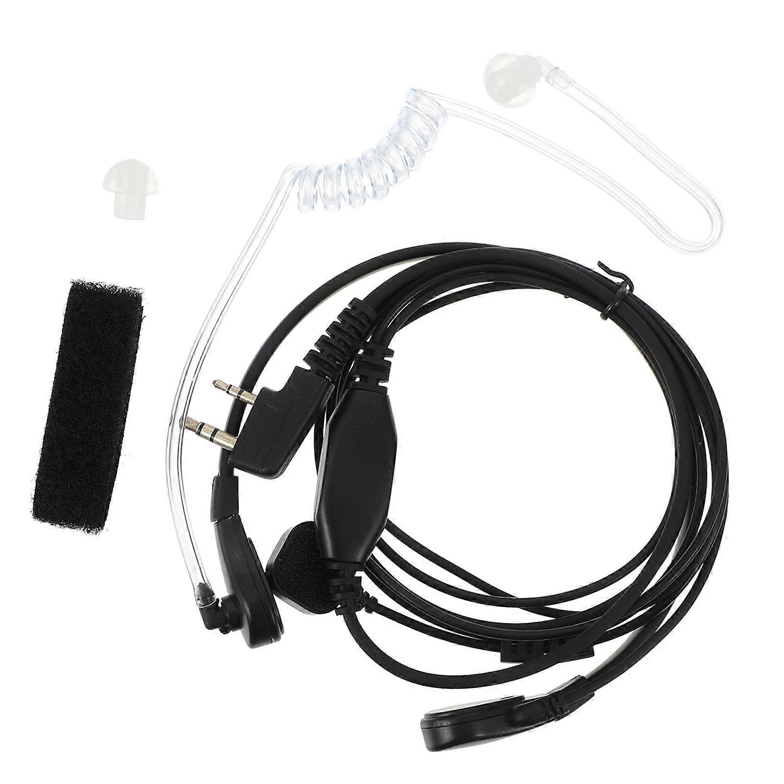 Throat Mic - Earpiece with Finger Ptt for Listening Use