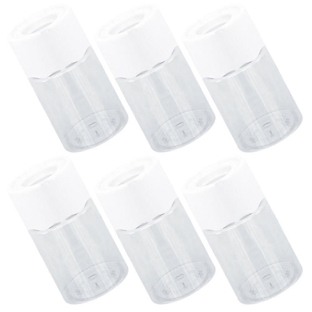 Water Pot for Plants Transparent Plastic Hydroponic Planters 6Pcs