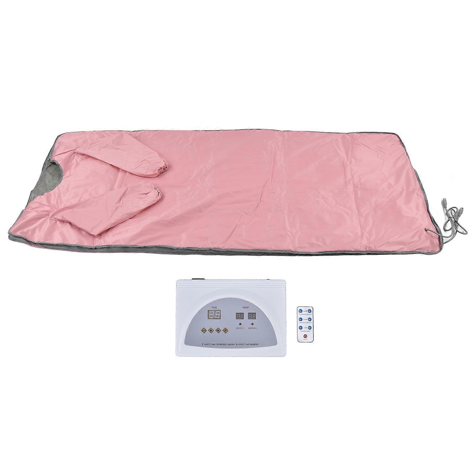 Smart Sauna Blanket 650W 180x80cm Pink Remote Control AU Plug