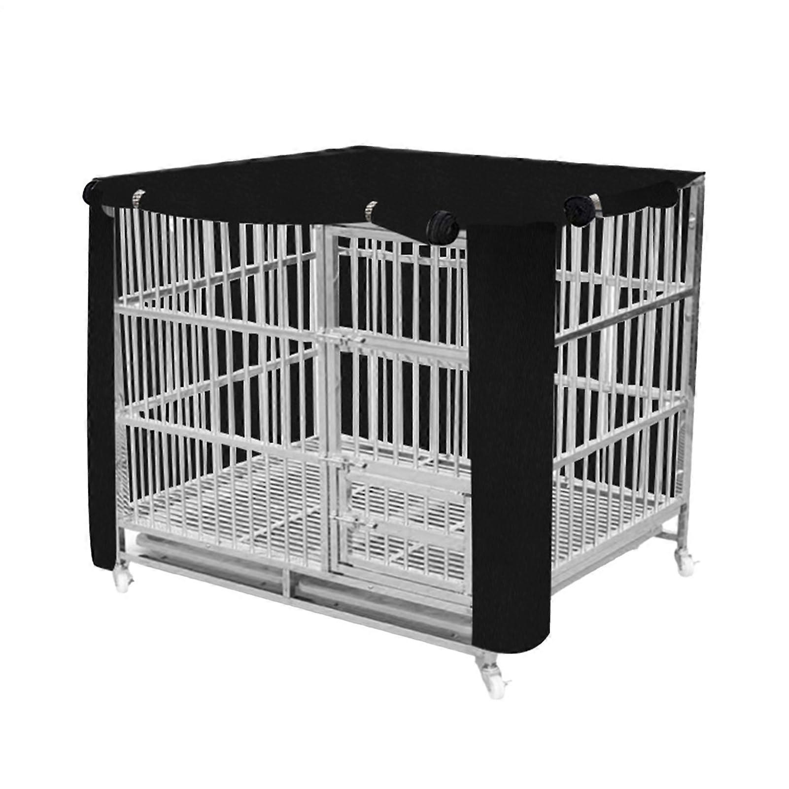 Medium Dog Crate Cover 36Inch Black Breathable Dustproof Kennel Cover For Dog And Cat Camping Travel Home Apartment