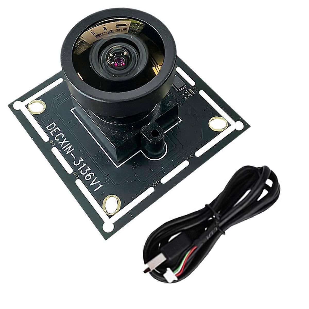 12MP IMX577 USB 2.0 Camera Module 150° Distortion-Free 4K/30fps Wide-Angle for Video Conferencing Face Recognition