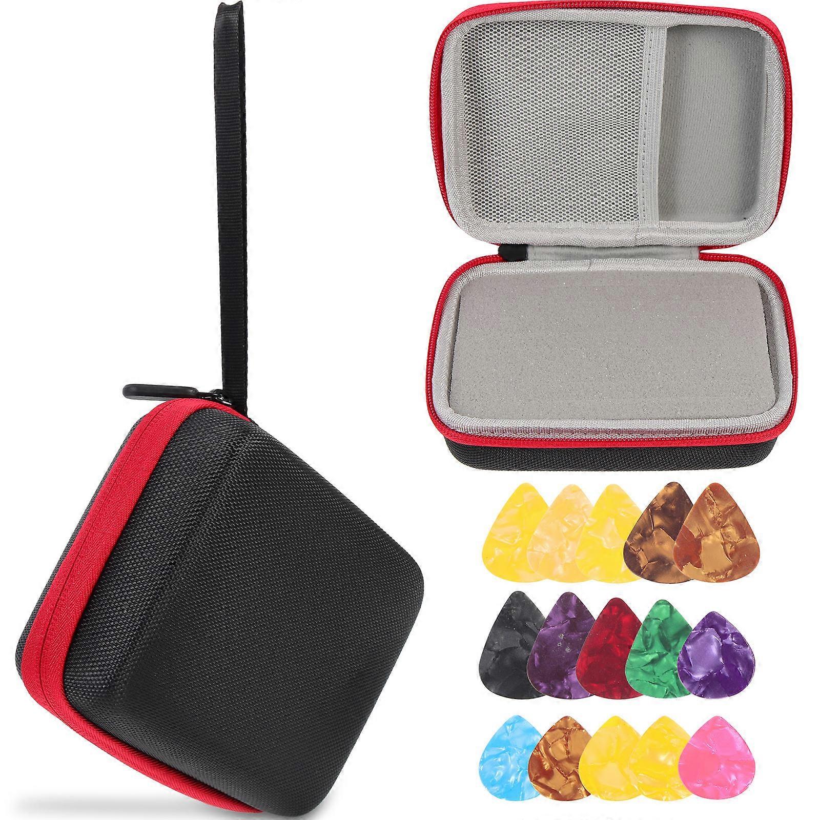 Guitar Picks Holder Case for Storage 2Sets with Multi Color Design