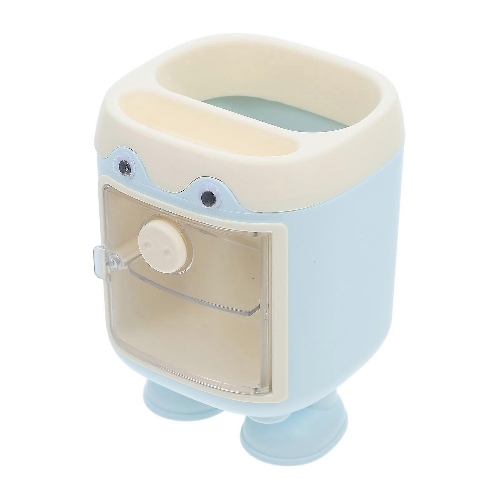 Blue Cute Holder Multifunction Desk Organizer 2Pcs for Home Use