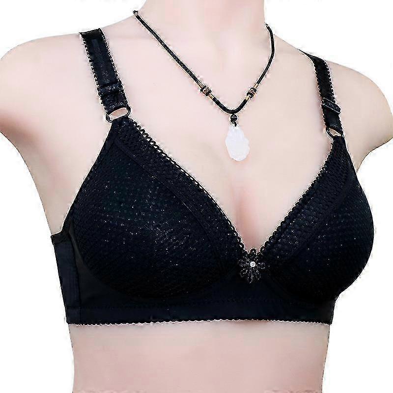 unbrand Sous-vêtements en dentelle respirante pour les femmes Soutien-gorge simple et confortable d’