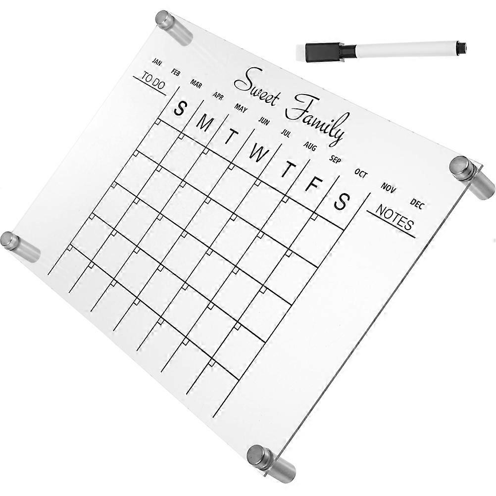 Acrylic Desk Whiteboard for Writing 3Sets Clear Dry Erase Board Office Planner